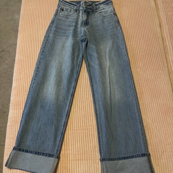 Kancan Cuffed High Rise Jeans - Picture 1 of 3